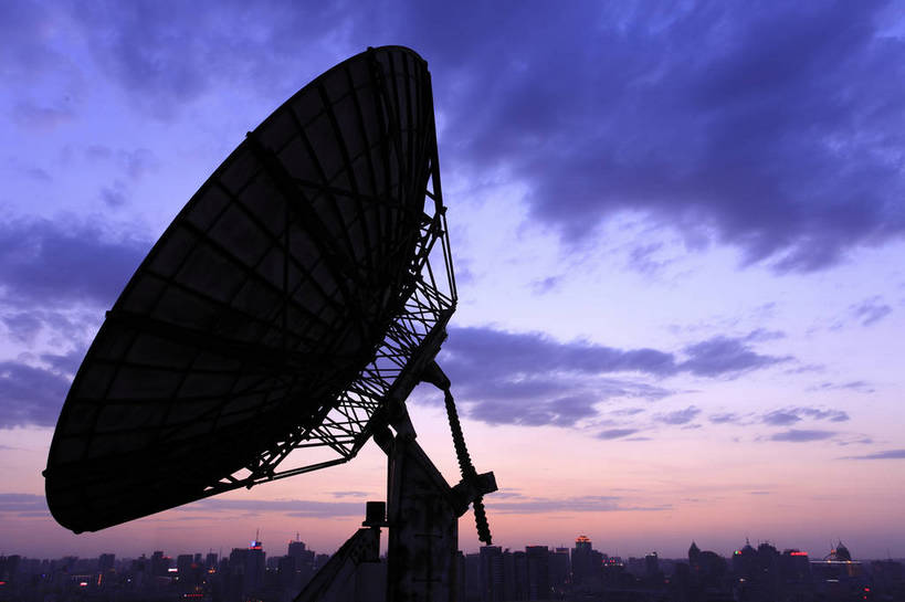 无人,横图,彩色,室外,特写,通讯,城市,夜景,中国,卫星接收器,图片,景观,蓝天,彩云,摄影,剪影,辽宁,沈阳,夕阳,bj174