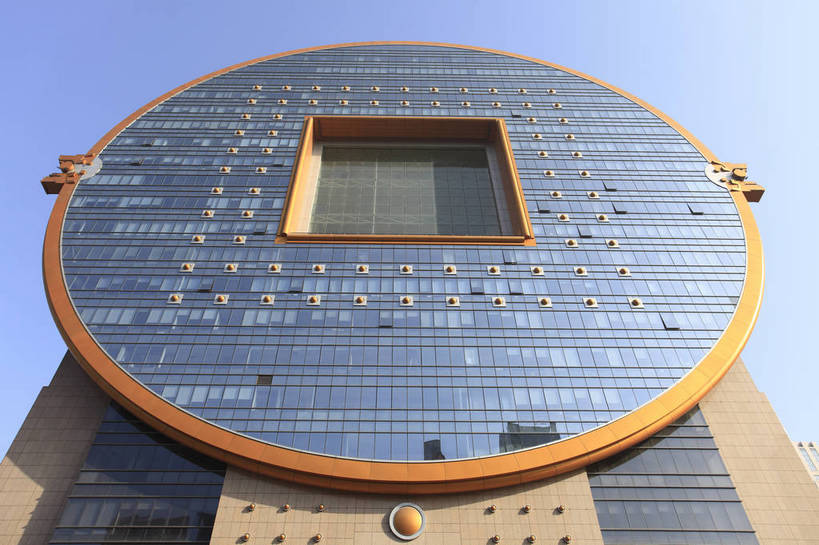 无人,横图,彩色,室外,特写,白天,仰视,城市,建筑,中国,图片,景观,现代建筑,摩天大厦,商务楼,摄影,辽宁,沈阳,高楼,商业中心,方圆大厦,bj174