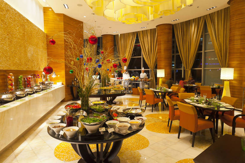 无人,餐厅,横图,彩色,室内,白天,旅游,餐桌,建筑,酒店,餐具,椅子,北京,中国,图片,美味,食品,豪华,大厅,现代建筑,大堂,食物,摄影,环境,便利,舒适,文明,中国文化,自助餐厅,灯火辉煌,方便,旅行,餐馆,饭店,饭馆,bj174