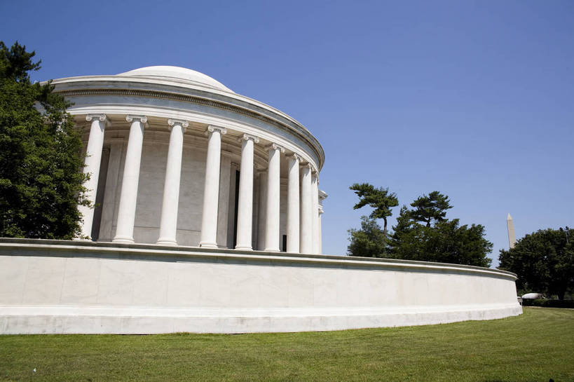 无人,横图,彩色,室外,白天,旅游,度假,草坪,名胜古迹,树林,城市风光,标志建筑,城市,地标,建筑,华盛顿,美国,遗迹,图片,纪念馆,首都,辉煌,古迹,文物,娱乐,建设,古建筑,现代建筑,天空,绿地,地标建筑,享受,休闲,旅游胜地,放松,摄影,北美,北美洲,纪念堂,文明,美洲,古文明,发展,华盛顿特区,杰弗逊纪念堂,杰佛逊纪念堂,华盛顿哥伦比亚特区,华府,杰斐逊纪念堂,北亚美利加洲,亚美利加洲,繁荣,旅行,美利坚合众国,bj174