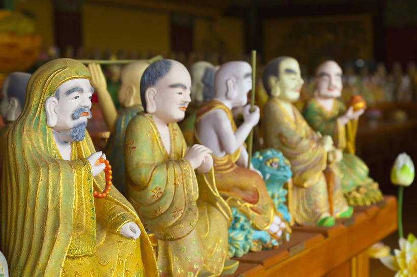 无人,寺庙,横图,彩色,室内,特写,白天,旅游,建筑,济州岛,韩国,亚洲,节日,雕像,图片,文化,殿堂,祈祷,健康,许愿,摄影,宗教,祠堂,佛教,信仰,纪念,祈求,陈列,佛堂,东亚,罗汉,大韩民国,济州,济州道,济州特别自治道,特别自治道,西归浦,西归浦市,释教,韩国文化,平安,旅行,传统文化,南朝鲜,南韩,药泉寺,罗汉堂,bj174