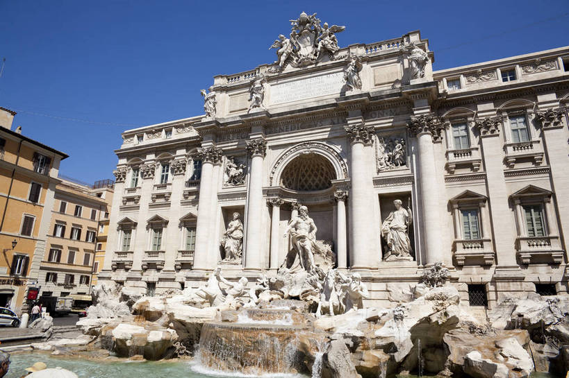 横图,彩色,室外,白天,旅游,度假,名胜古迹,标志建筑,地标,建筑,喷泉,雕塑,意大利,罗马,遗迹,艺术,雕像,图片,古城,建筑群,古典,古迹,文物,娱乐,建设,古建筑,地标建筑,享受,休闲,旅游胜地,放松,摄影,文明,古文明,世界文化遗产,许愿池,旅行,传统文化,bj174