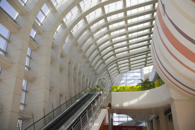 无人,博物馆,横图,彩色,室内,白天,旅游,建筑,北京,中国,图片,扶梯,走廊,辉煌,现代建筑,摄影,经济,整洁,公共设施,文明,中国文化,公共场所,发展,东城区,繁荣,中国妇女儿童博物馆,bj174