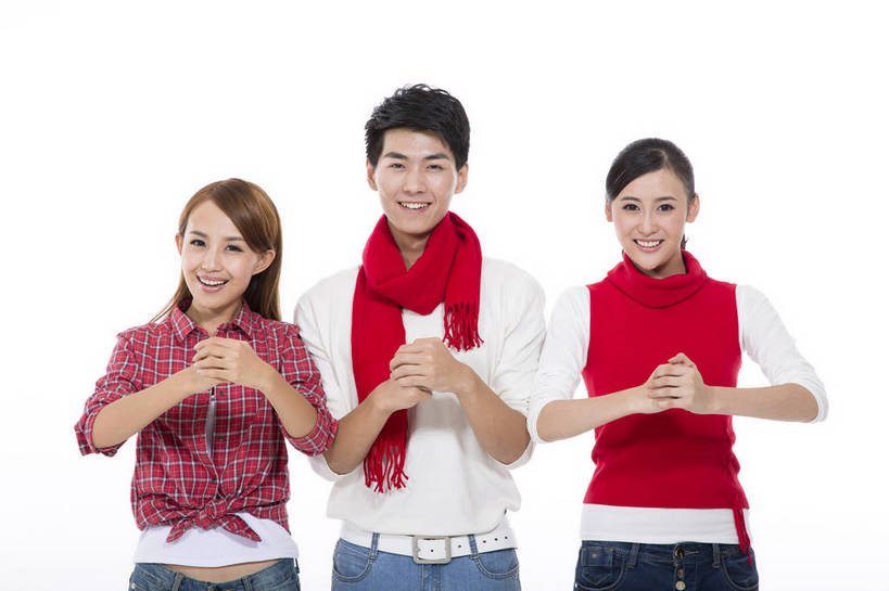 东方人,三个人,伙伴,站,横图,彩色,室内,白天,抠图,白色背景,正面,时尚,合作,团队,北京,中国,节日,庆祝,图片,许多人,文化,一群人,庆典,休闲,喜庆,休闲服,活力,可爱,美女,抱拳,摄影,生活方式,纪念,青春,同伴,乐观,行礼,友情,男人,男性,年轻男性,年轻女性,女人,女性,亚洲人,中国人,年轻人,半身,影棚拍摄,高兴,愉快,bj174