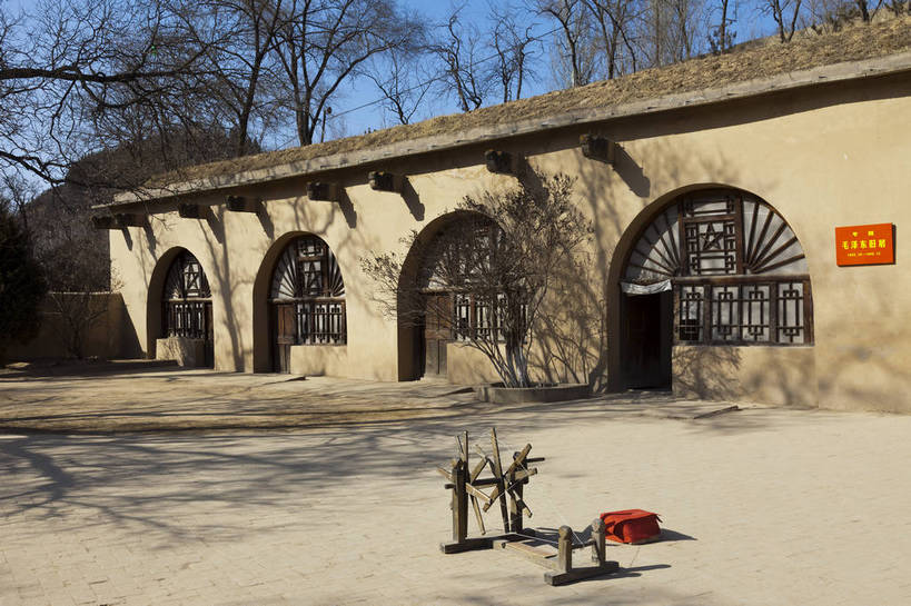 无人,横图,旅游,度假,名胜古迹,标志建筑,地标,建筑,中国,遗迹,纪念馆,古迹,历史,文物,娱乐,建设,古建筑,现代建筑,享受,休闲,旅游胜地,放松,文明,中国文化,古文明,窑洞,陕西,延安,旅行,枣园,bj174