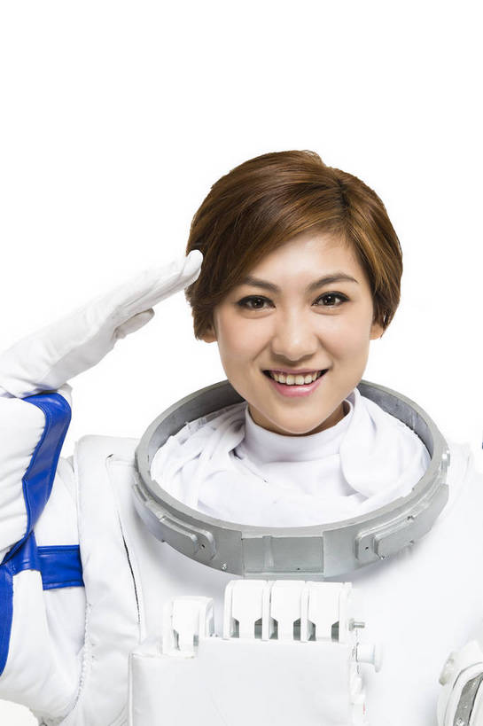 东方人,一个人,宇航员,飞行员,站,微笑,竖图,彩色,室内,白天,留白,抠图,白色背景,正面,探险,信心,技术,航天,高科技,科技,北京,中国,仅一个年轻女性,宇航服,科学,头盔,图片,美女,探索,自信,摄影,科学技术,敬礼,未来,太空服,成就,航天员,梦想,军礼,太空人,年轻女性,女人,女性,中国人,年轻人,捧着,半身,影棚拍摄,愉快,bj174