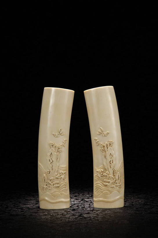 竖图,彩色,室内,白天,静物,象牙,北京,中国,花纹,风俗,纹路,彩绘,图案,图片,纹理,艺术品,一对,古典,文化,文物,传统,工艺品,精神,摄影,古董,珍贵,黑背景,古物,文明,中国文化,斑纹,珍藏,文案,用具,器具,精美,古玩,肌理,牙雕,古代文明,制度,影棚拍摄,保藏,收藏,传统文化,臂搁,bj174