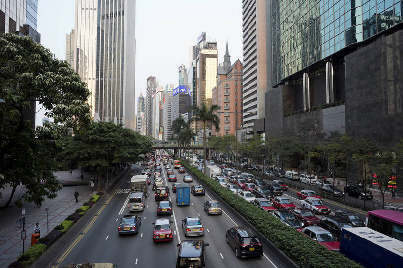 高楼大厦,横图,彩色,室外,白天,旅游,美景,城市风光,城市,道路,建筑,香港,中国,亚洲,景观,车辆,车流,交通,拥挤,现代化,白云,风景,蓝天,天空,自然,景色,摄影,晴天,风光,堵车,都市风光,堵塞,自然风光,忙碌,外景,发达,旅行,bj174