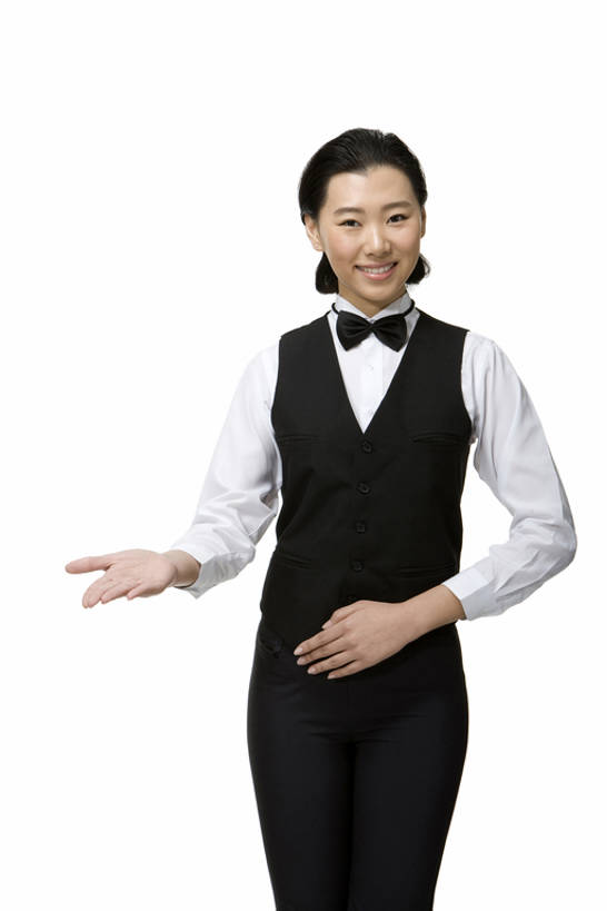 东方人,成年人,一个人,服务员,笑,微笑,露齿笑,竖图,留白,抠图,白色背景,正面,快乐,幸福,热情,信心,中国,仅一个女性,服装,正装,领结,注视,观察,看,手势,站着,职业,服务,摄影,观看,礼节,严肃,察看,神圣,关注,问候,东亚,燕尾服,认真,年轻女性,女人,女性,亚洲人,中国人,年轻人,服务生,侍者,张开手臂,彩图,影棚拍摄,礼服,打手势,bj175