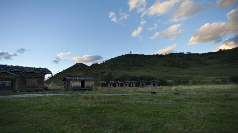 无人,横图,室外,美景,香格里拉,中国,亚洲,房屋,景观,自然,景色,摄影,自然风光,东亚,云南省,秋天,彩图,bj175