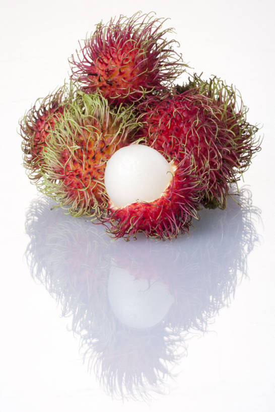 无人,白色背景,静物,水果,亚洲,反射,食品,饮食,热带水果,健康,摄影,红毛丹,清新,东亚,健康食物,彩图,影棚拍摄,bj175