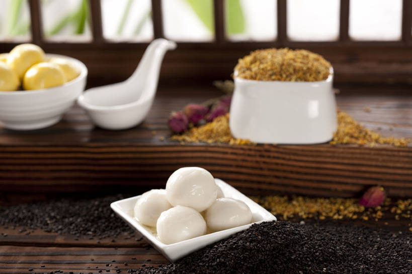 无人,横图,特写,桂花,静物,元宵节,节日,芝麻,食品,盘子,汤匙,碗,摄影,中国文化,汤圆,东亚文化,彩图,影棚拍摄,传统文化,传统节日,bj175