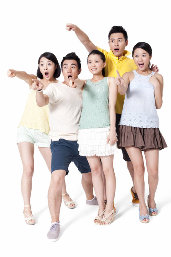 东方人,成年人,站,竖图,留白,白色背景,正面,友谊,北京,中国,亚洲,五个人,指,注视,指点,休闲装,刺激,观察,看,张嘴,表情,摄影,影棚,生活方式,观看,害怕,惊吓,察看,指向,恐怖,关注,摄影棚,张大嘴巴,东亚,陪同,惊骇,陪伴,恐惧,震惊,男人,男性,年轻男性,年轻女性,女人,女性,亚洲人,中国人,年轻人,张开嘴,张开手臂,彩图,全身,影棚拍摄,拍摄,伴随,bj175
