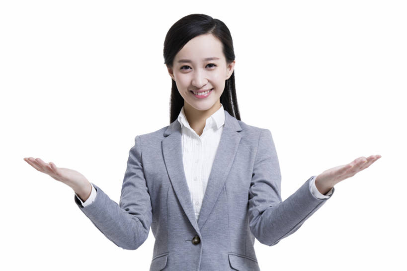 东方人,成年人,一个人,商务人士,商务女性,笑,微笑,露齿笑,横图,留白,抠图,白色背景,正面,商务,快乐,幸福,信心,北京,中国,亚洲,仅一个年轻女性,仅一个女性,仅一个人,套装,正装,注视,现代,观察,看,手势,职业,活力,摄影,介绍,观看,察看,享乐,关注,肖像,出示,东亚,年轻女性,女人,女性,亚洲人,中国人,年轻人,白领,半身,彩图,影棚拍摄,欢乐,办公室职员,打手势,bj175