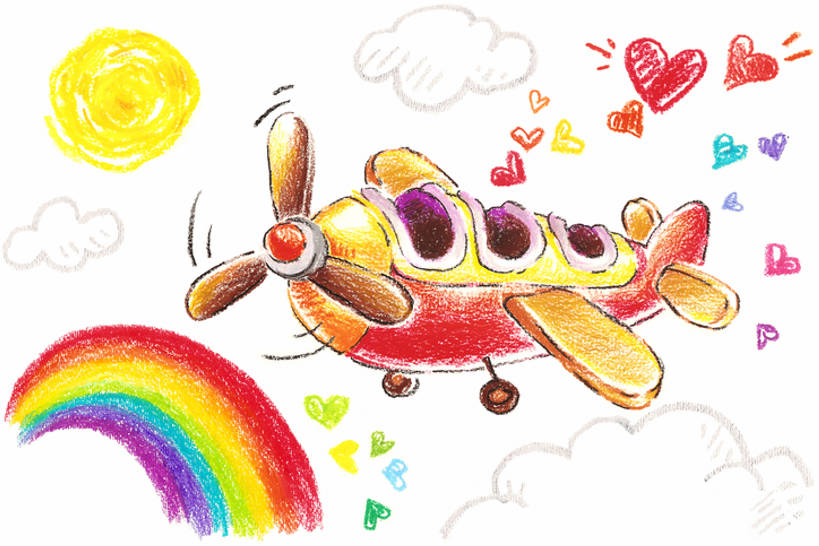 无人,横图,彩色,插画,幸福,纯洁,数码,科技,彩虹,太阳,飞机,阴影,网络,云,半空,高光,几何,计算机图形,合成,图画,蜡笔画,飞,画,幻想,可爱,童年,童趣,五颜六色,色彩斑斓,电脑合成图,数码合成图,合成图,五彩缤纷,漫画,想象,童真,烂漫,无邪,写实,具体,具象,五彩斑斓,儿童画,五光十色,想法,天真,心型,画画,爱,插图,bj175