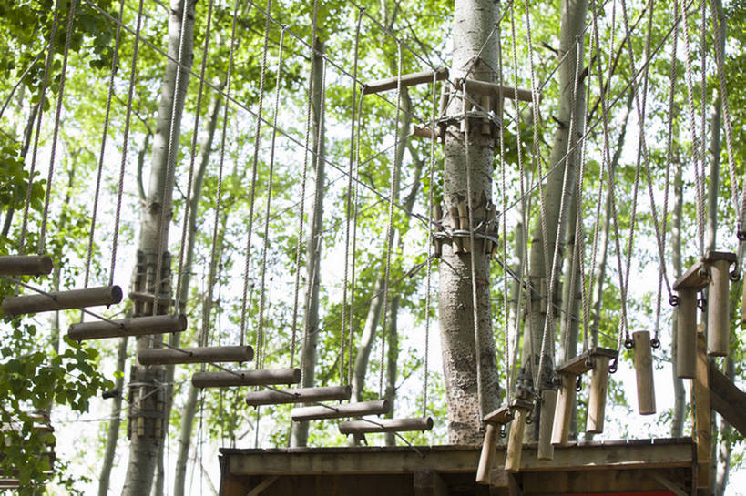 无人,公园,横图,室外,白天,仰视,旅游,度假,建材,美景,树林,建筑,北京,中国,亚洲,吊挂,悬挂,材料,木板,木材,景观,桥,郊区,挂,娱乐,木柴,树,树干,树叶,绿色,风景,自然,绳子,索桥,享受,休闲,景色,放松,平衡,摄影,建造,吊桥,木料,圆木,自然风光,户外活动,挑战,树梢,东亚,冒险,彩图,低角度拍摄,绳桥,林区,超越障碍训练场,bj175