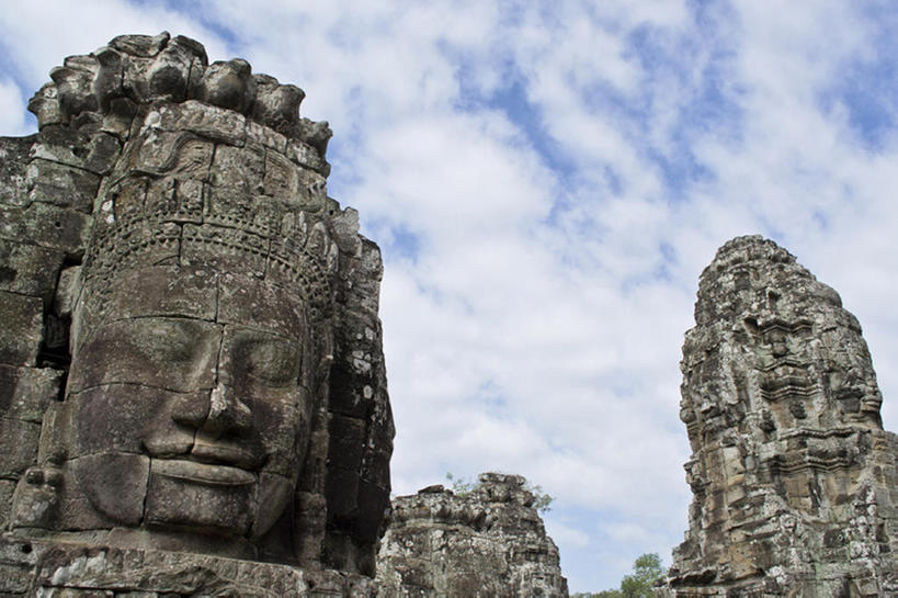 无人,横图,室外,白天,旅游,度假,名胜古迹,雕塑,柬埔寨,亚洲,历史,娱乐,佛,废墟,古代,风景,享受,休闲,放松,摄影,宗教,建造,佛教,吴哥寺,古代文明,大吴哥城,吴哥,彩图,旅行,传统文化,建筑结构,bj175