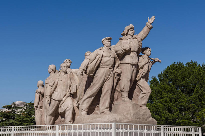 无人,横图,室外,白天,北京,天安门广场,中国,亚洲,雕像,天空,东亚,bj175