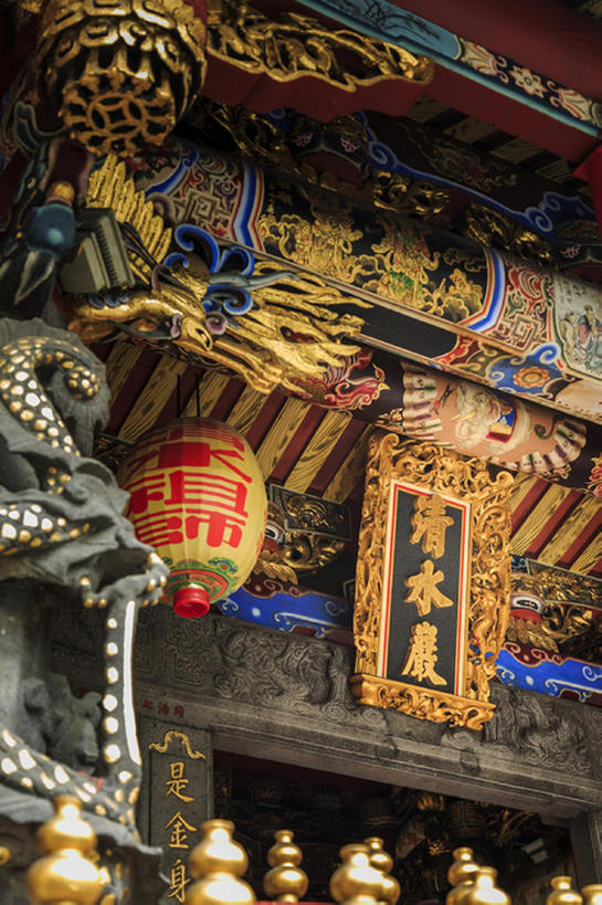 无人,寺庙,竖图,彩色,天花板,台湾,亚洲,装饰,五颜六色,色彩斑斓,中国文化,五彩缤纷,台北,五彩斑斓,五光十色,bj175