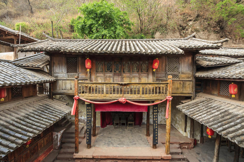 横图,室外,白天,中国,亚洲,建造,东亚,云南省,bj175