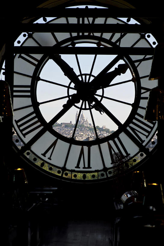 竖图,白天,法国,巴黎,欧洲,风景,蒙马特区,钟,bj175