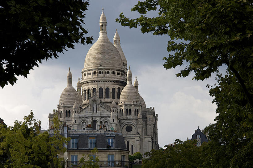 寺庙,横图,室外,白天,法国,巴黎,欧洲,建造,蒙马特区,bj175