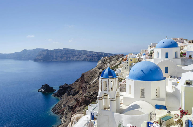 横图,室外,白天,海洋,希腊,欧洲,风景,天空,建造,圣托里尼岛,bj175