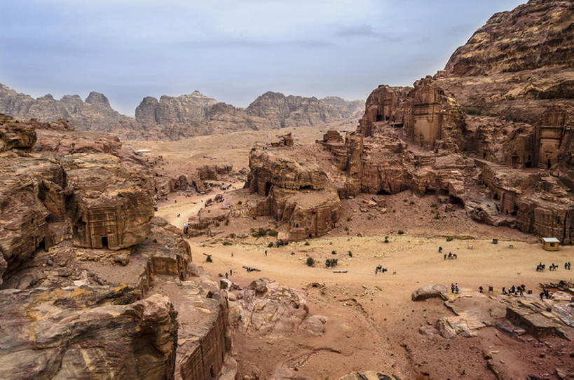 横图,室外,白天,约旦,地形,遗址,风景,自然,中东,岩石,bj175