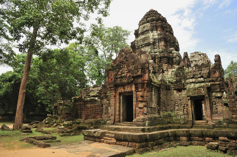 横图,室外,白天,柬埔寨,文化遗产,世界遗产,吴哥寺,联合国教科文组织,bj175