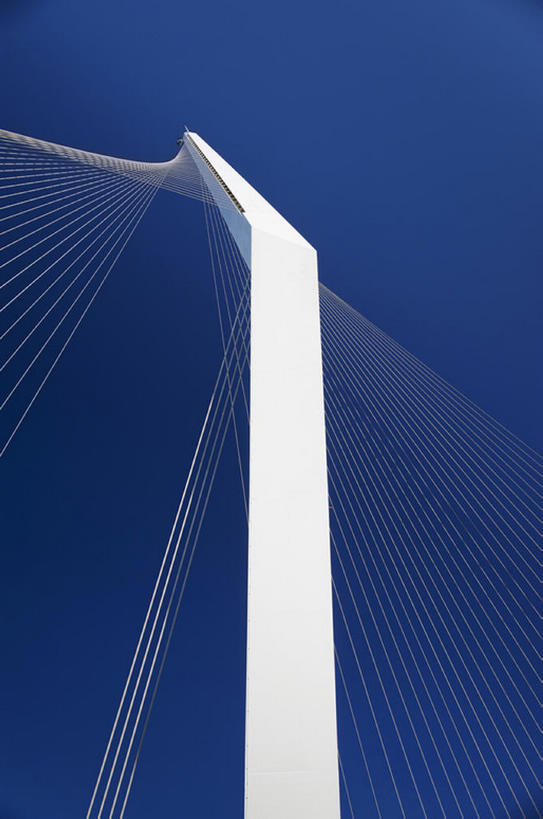 无人,竖图,仰视,以色列,桥,蓝色,天空,摄影,犹太教,耶路撒冷,设计,彩图,低角度拍摄,细线,bj175