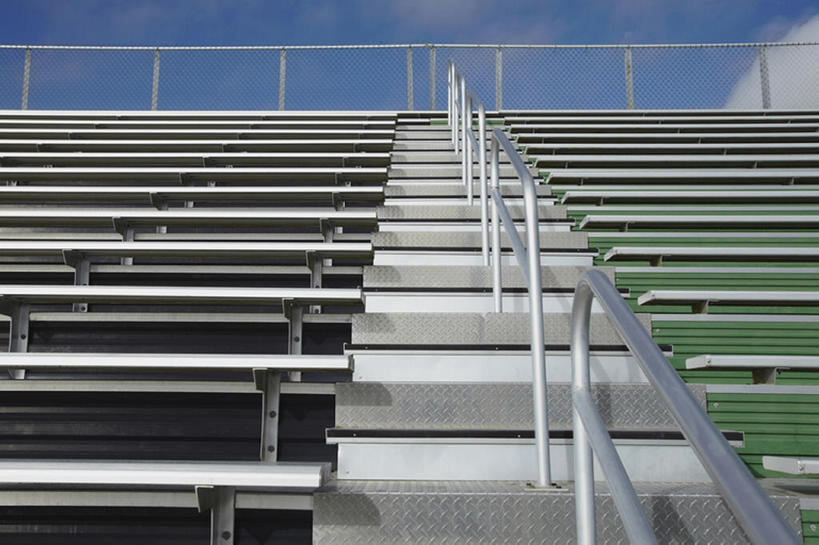 无人,体育馆,栏杆,运动场,横图,室外,白天,美国,看台,体育场,台阶,摄影,建造,佛罗里达,运动馆,会堂,彩图,建筑结构,bj175