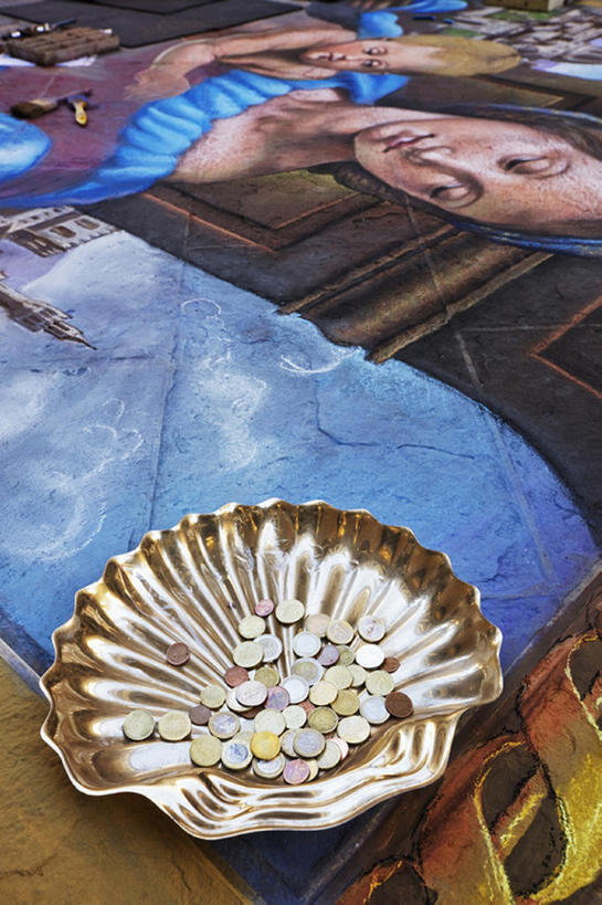 无人,竖图,室外,意大利,佛罗伦萨,艺术,艺人,碗,艺术家,摄影,嘻哈,作画,托斯卡纳区,街头艺人,美术工艺,硬币,彩图,bj175