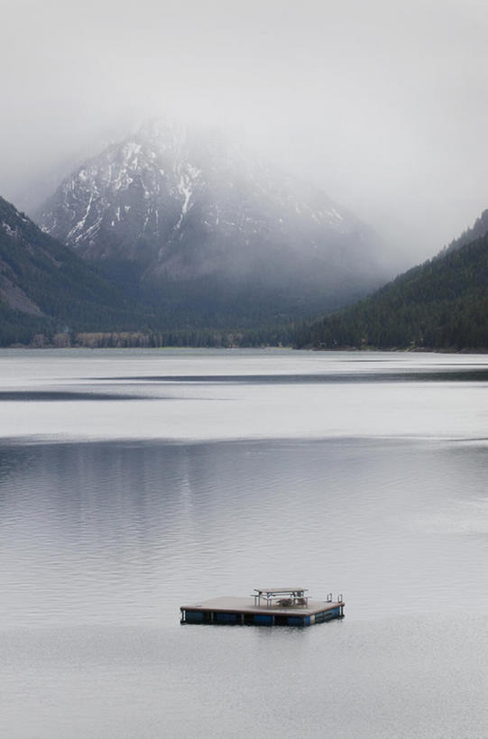 无人,竖图,室外,白天,留白,湖,美景,山,水,雾,景观,树,风景,自然,景色,摄影,宁静,北美,自然风光,奥勒冈,彩图,bj175
