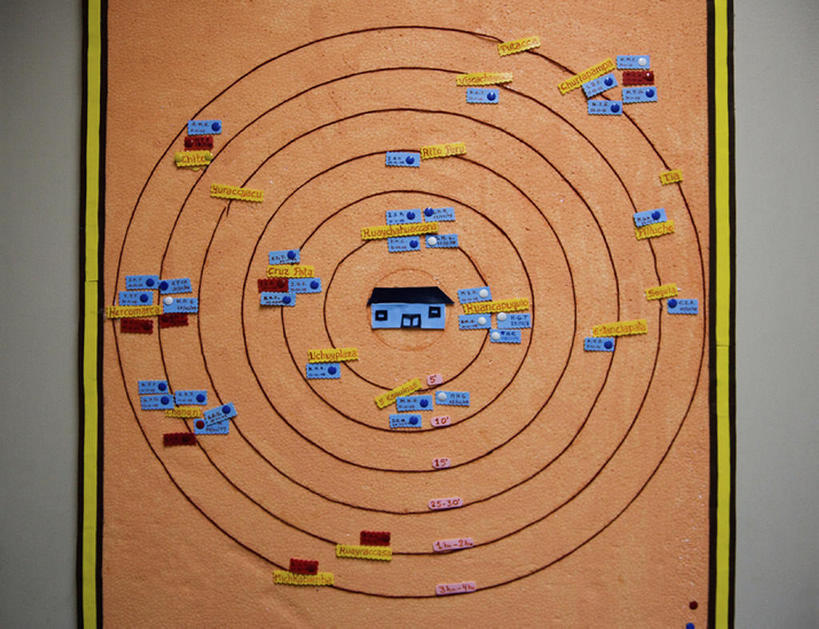 无人,横图,室内,特写,白天,秘鲁,形状,信息,圆形,符号,图表,墙,飞镖盘,靶子,南美,摄影,靶心,图标,拉丁美洲,镖盘,镖靶,式样,彩图,bj175