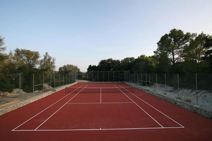 无人,横图,室外,白天,运动,日光,西班牙,欧洲,网球场,摄影,地中海,马略卡,网球运动,彩图,居住区,建筑结构,bj175